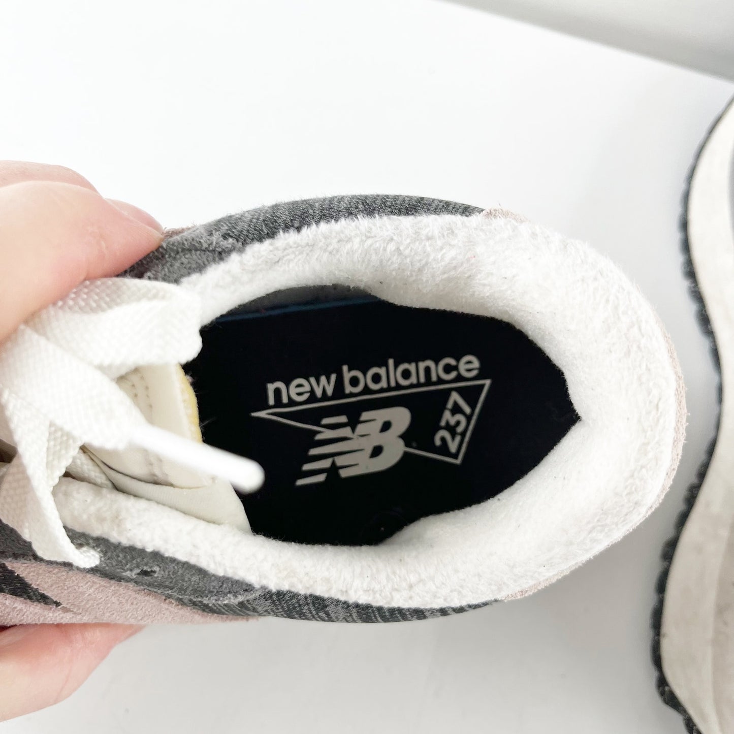 New Balance 237 Casual Lace Up Shoes Sneakers Gray Pink 7