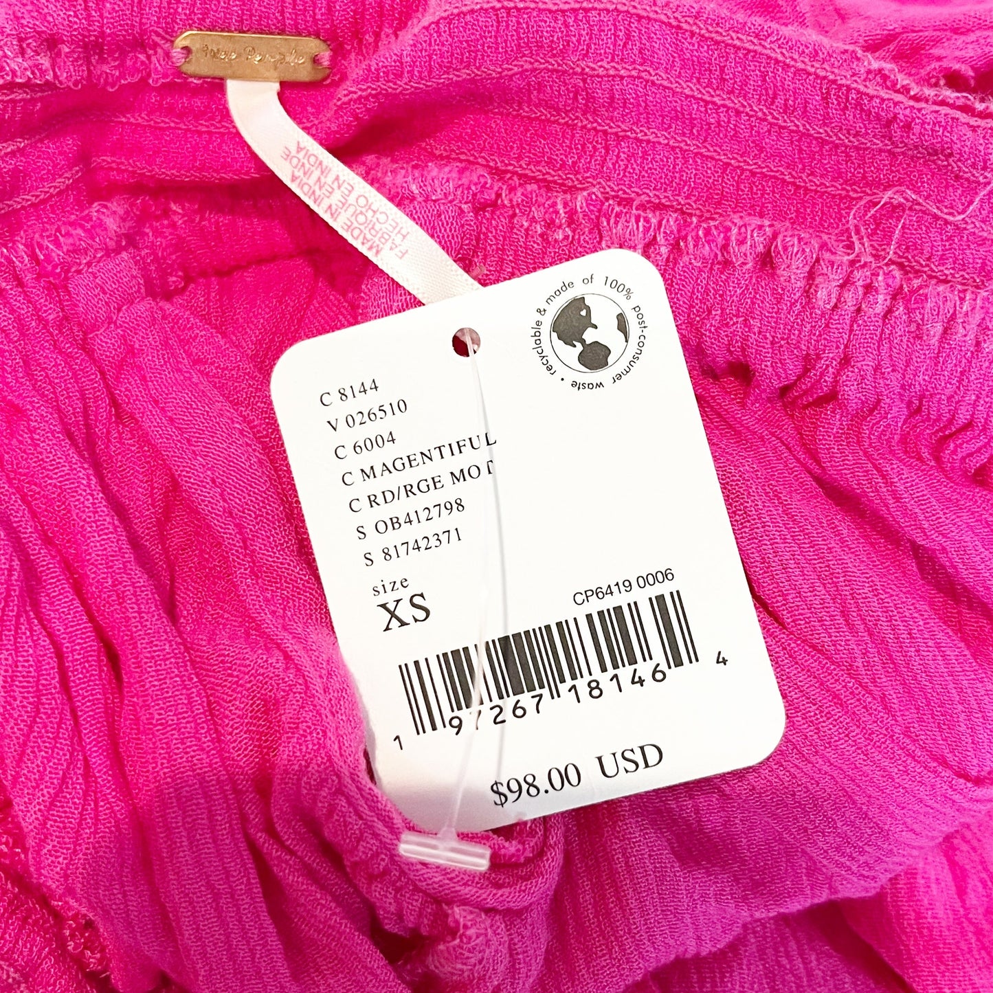 Free People Look Into the Sun Maxi Dress Baton Rouge Pink XS
