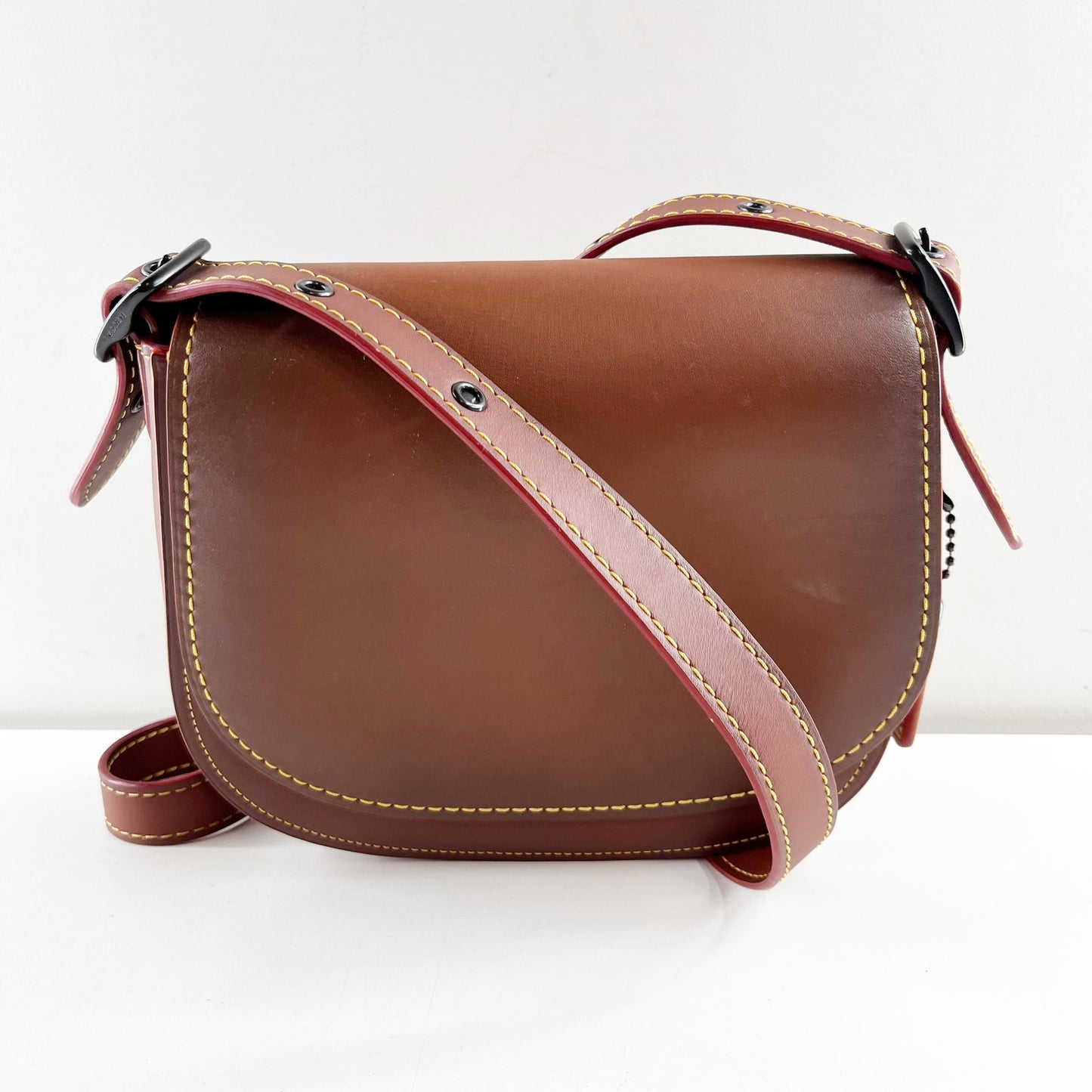 Coach 1941 Leather Saddle Bag 23 Purse Brown