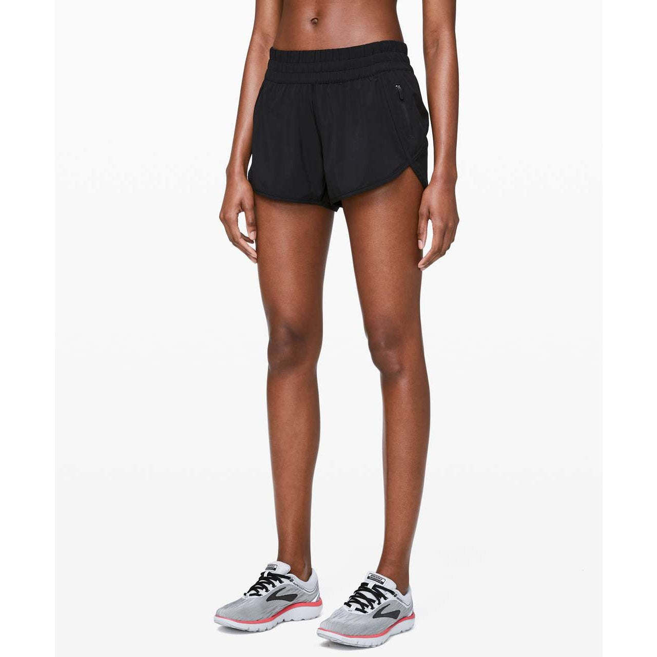 Lululemon Tracker Lined Running Shorts V 4" Black 12