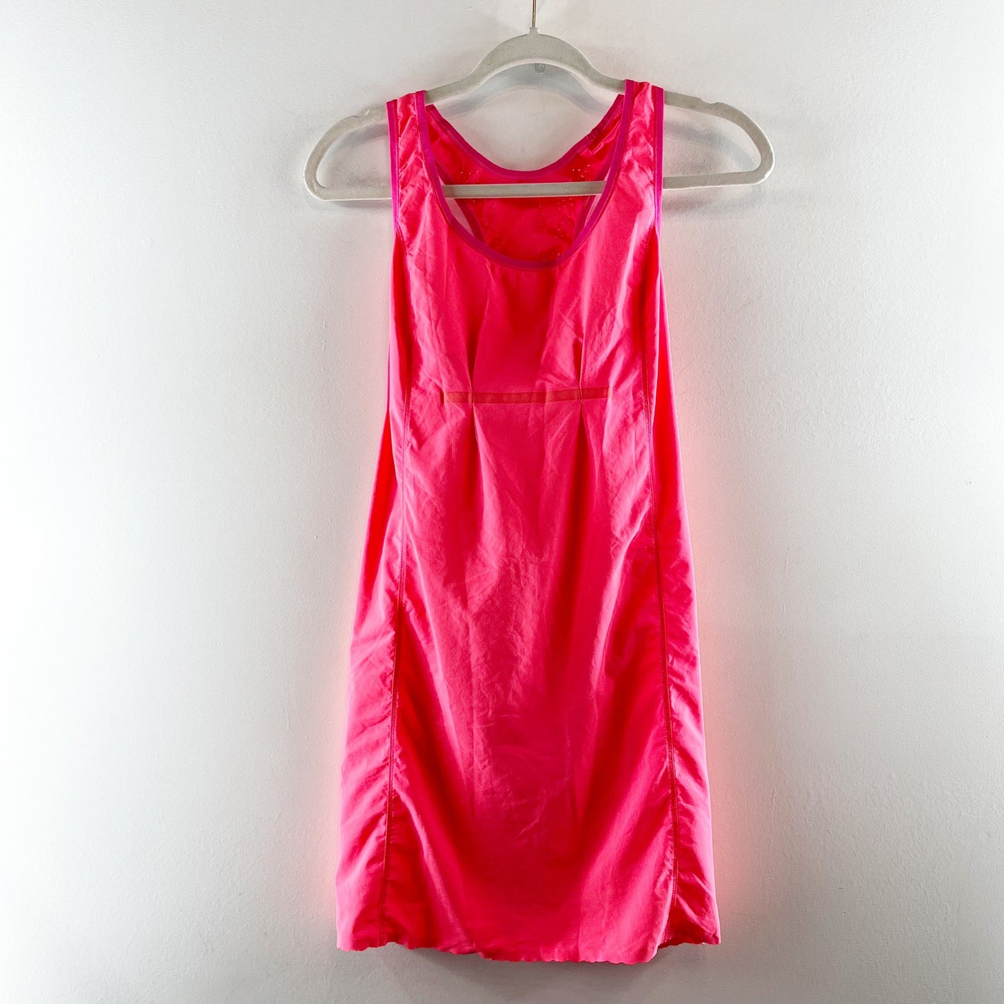 Lululemon Run In The Sun Mini Tank Dress Flash Coral Pink Small