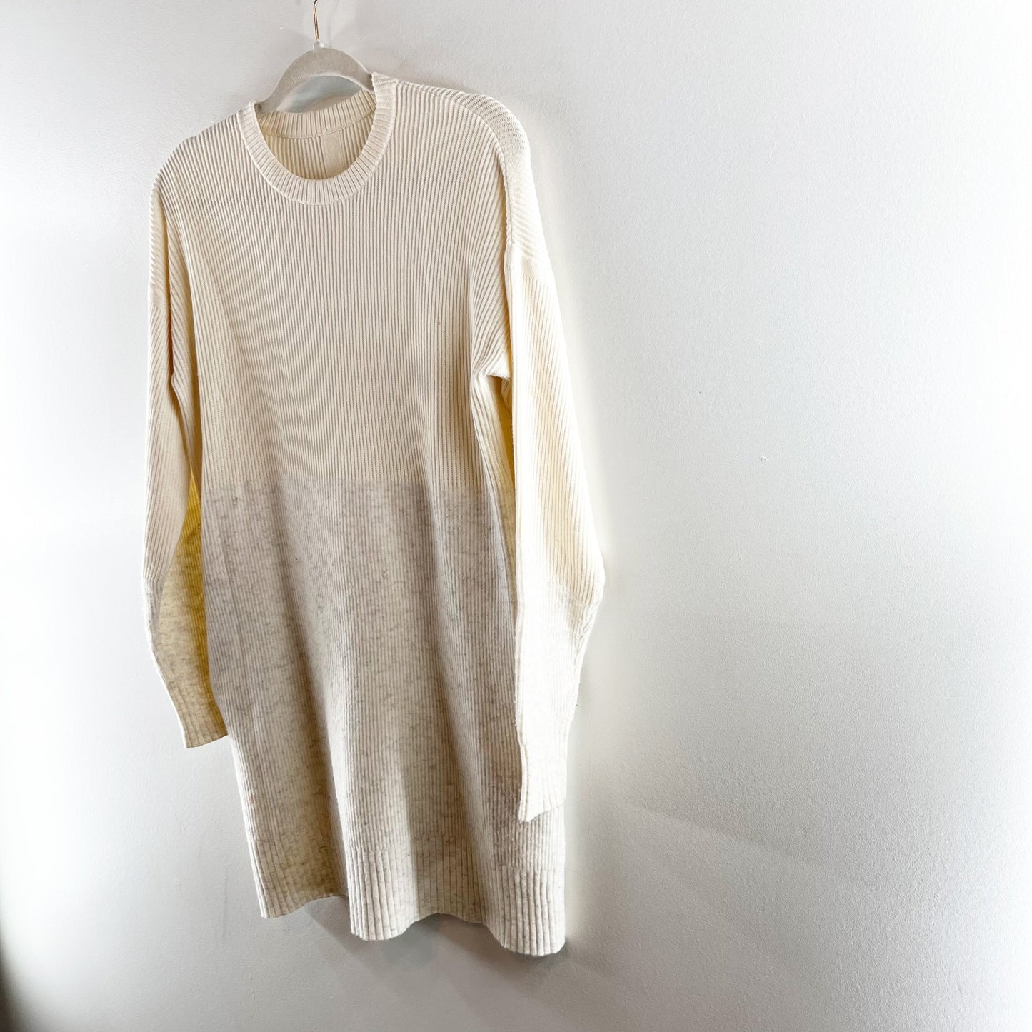 Lululemon Restful Intention Sweater Angel Wing Heathered Light Ivory Small