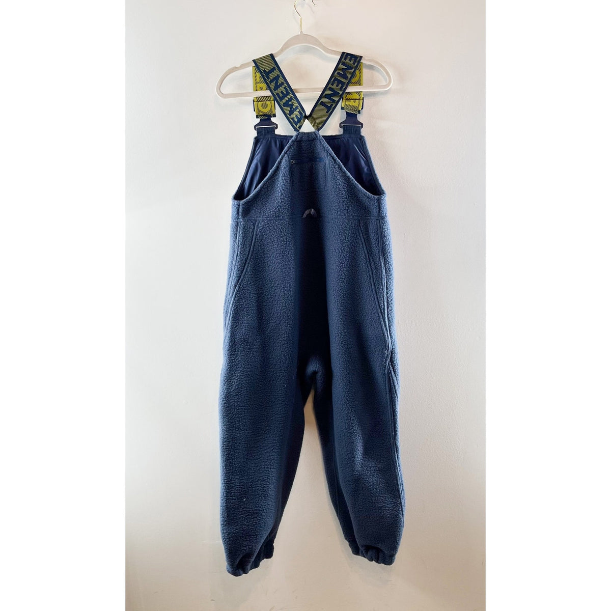 FP Movement Hit The Slopes Salopette Bib Fleece Overalls Blue Yellow XS