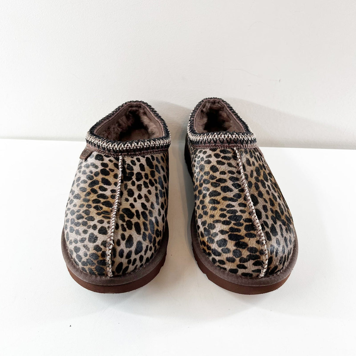 UGG Tasman Caspian Suede UGGplush Comfort Slipper Burnt Cedar Brown 9