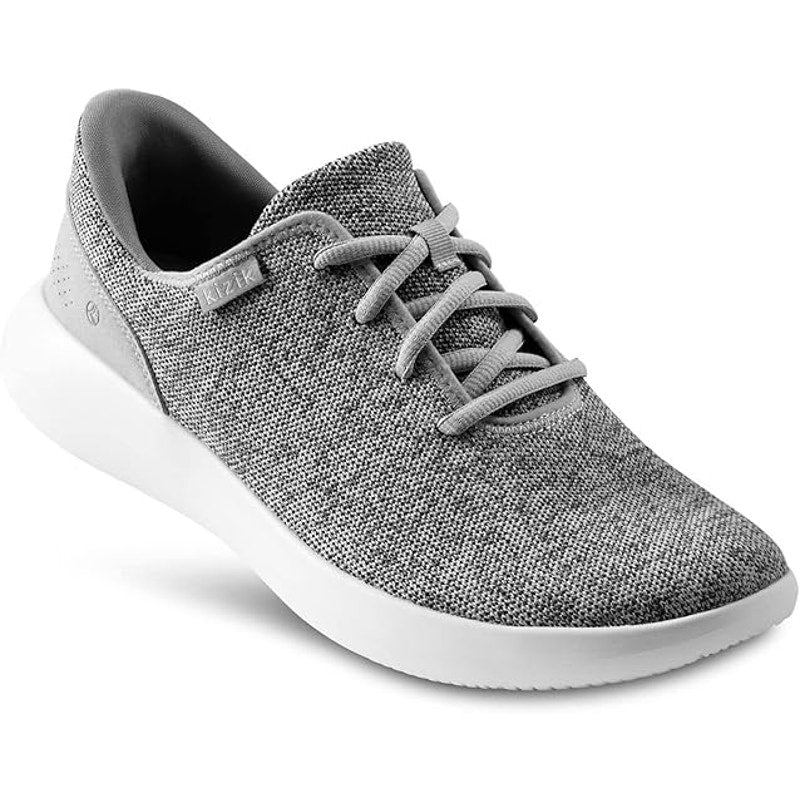 Kizik Madrid Eco Knit Low Top Walking Sneakers Heathered Gray 8