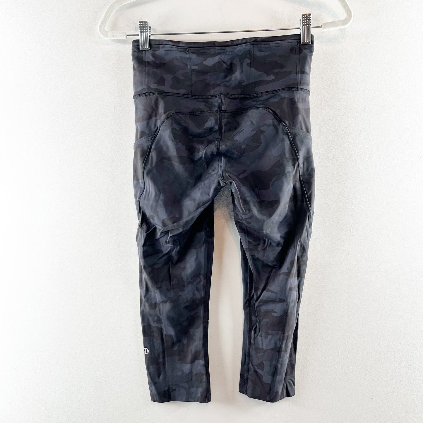 Lululemon Fast and Free Crop II 19" *Non-Reflective Incognito Camo Multi Grey 6