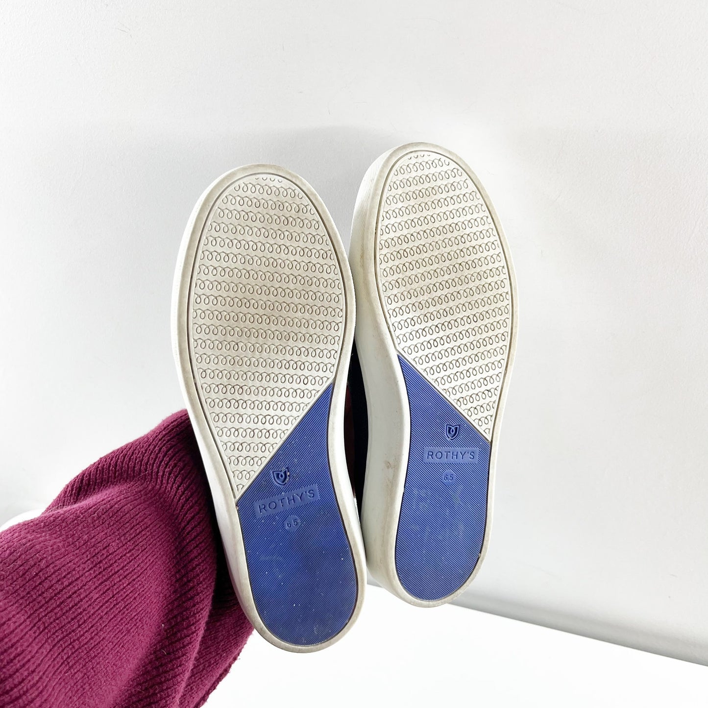 Rothy's The Original Slip On Loafer Sneakers Black 6.5