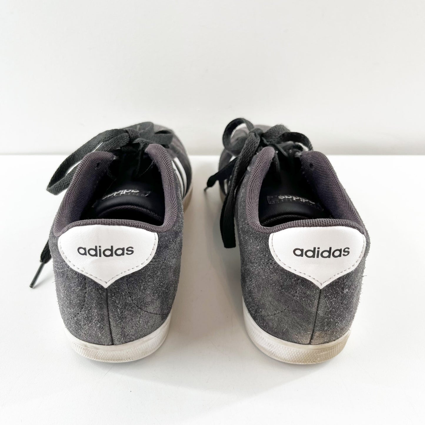 Adidas Neo Courtset Low Court Lace Up Shoes Sneakers Gray 9.5
