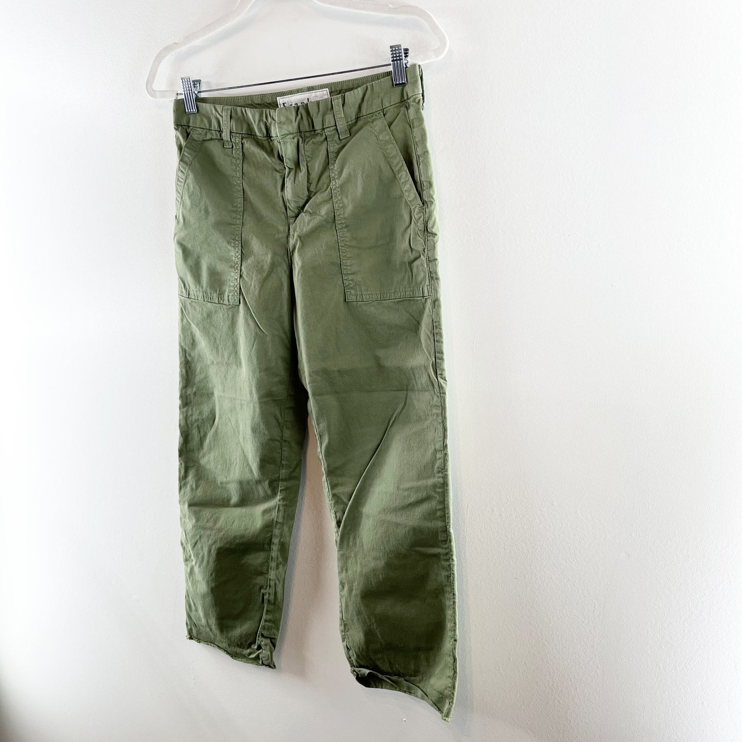 Frank & Eileen Blackstone Slim Cropped Utility Pants Army Green 6