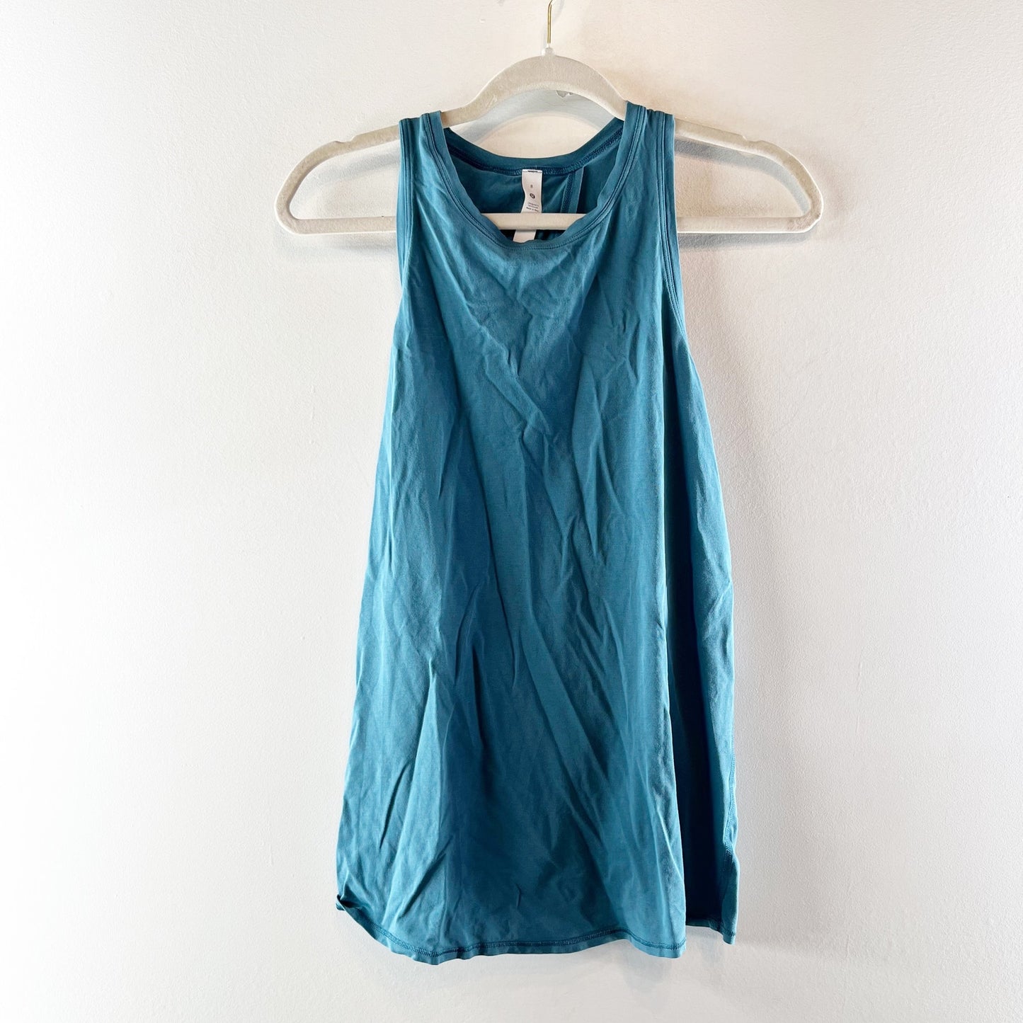 Lululemon All Tied Up Tank Top Pima Cotton Capture Blue 8