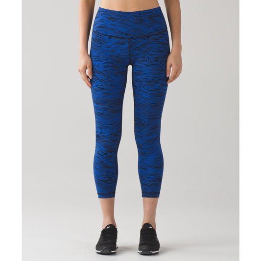 Lululemon High Times Pant (Full-On Luxtreme) Life Lines Cerulean Blue Black 2