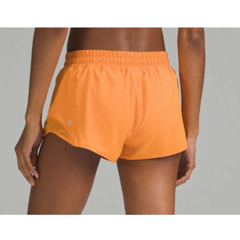 Lululemon Hotty Hot Low-Rise Lined Short 2.5" Lit Orange 2
