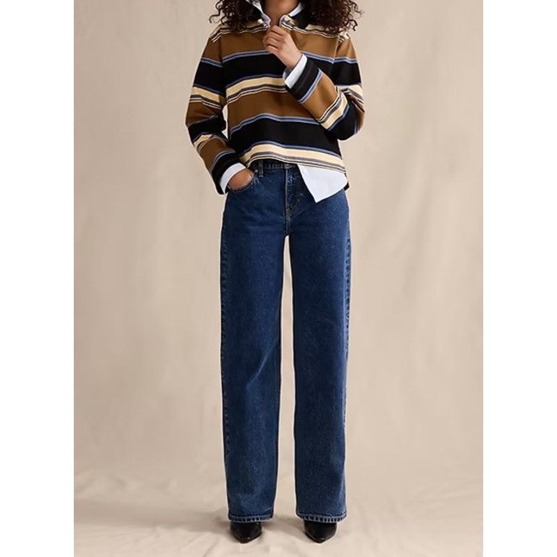 Banana Republic 90s Relaxed Mid Rise Jeans Medium Wash Blue 29 / 8
