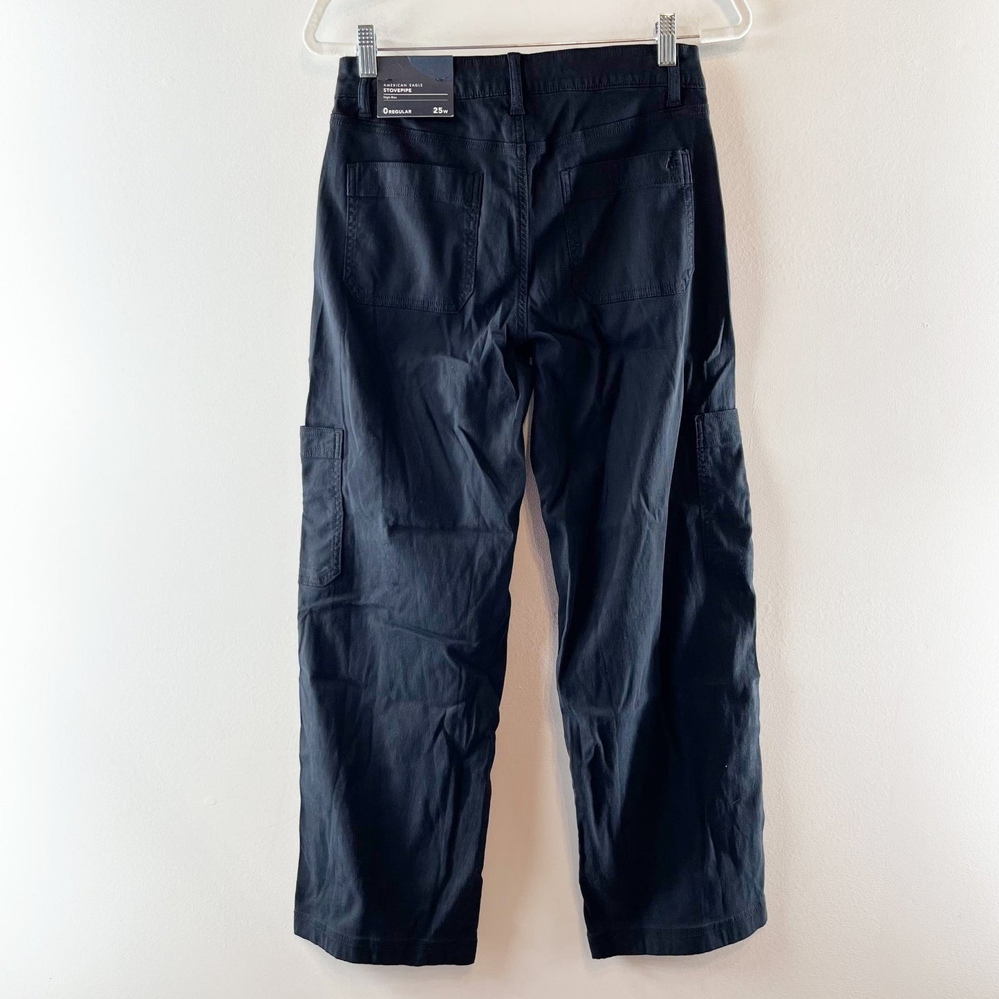 American Eagle Stretch High-Rise Utility Stovepipe Pant Rich Navy Blue 25