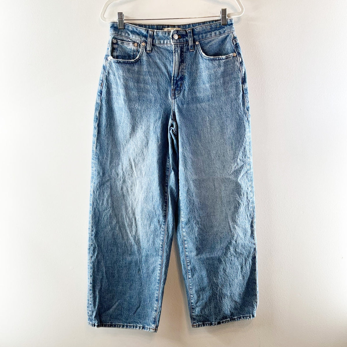 Madewell The Curvy Perfect Vintage High Rise Wide-Leg Jeans Blue Enmore Wash 28