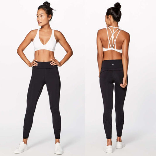 Lululemon High Rise Pull On In Movement 7/8 Tight Everlux 25" Leggings Black 6