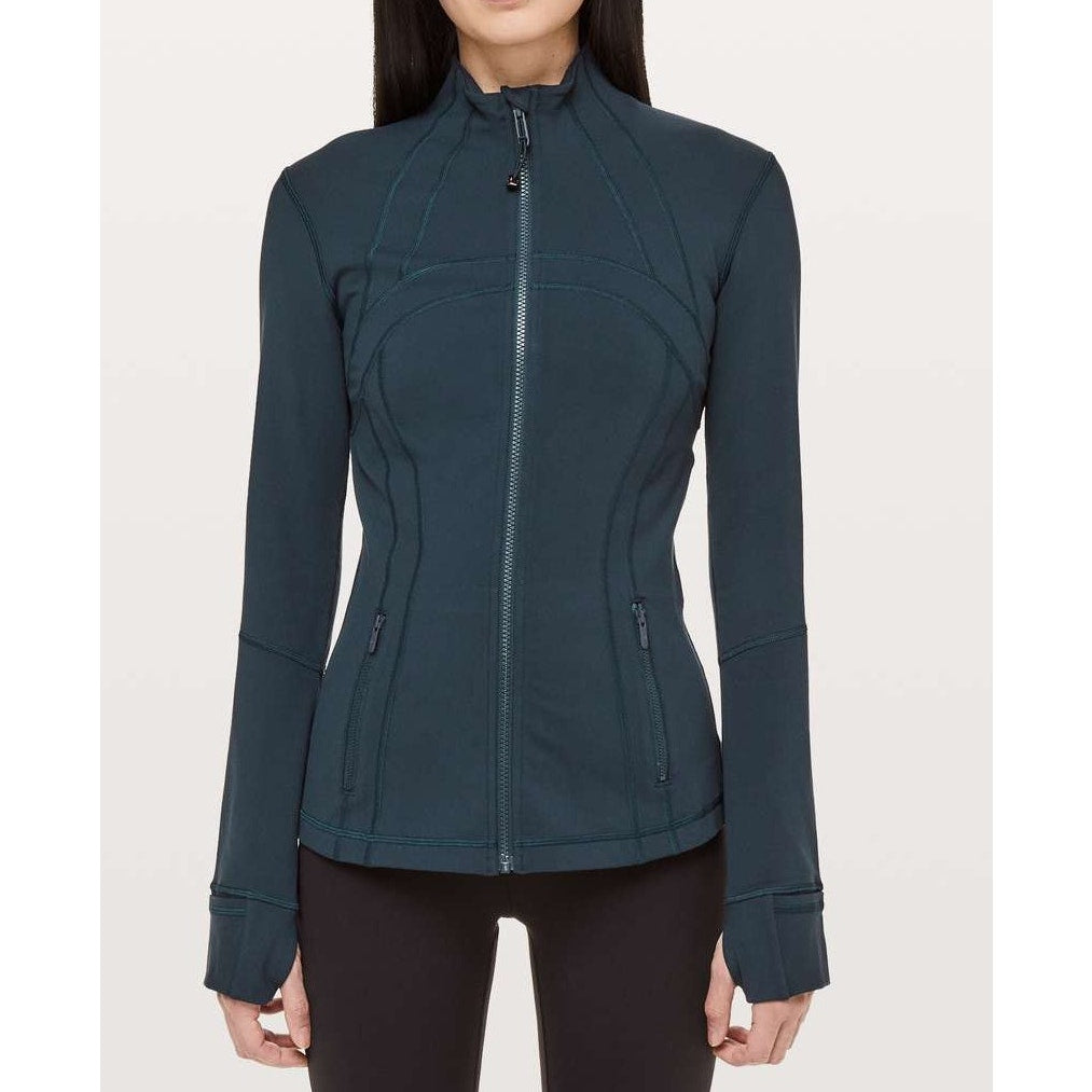 Lululemon Athletica Long Sleeve Full Zip Define Jacket Nocturnal Teal Green 12