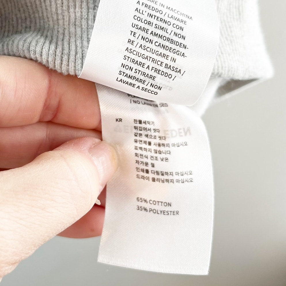 Aelfric Eden Oversized Cartoon Graffiti Pullover Hoodie Gray Medium