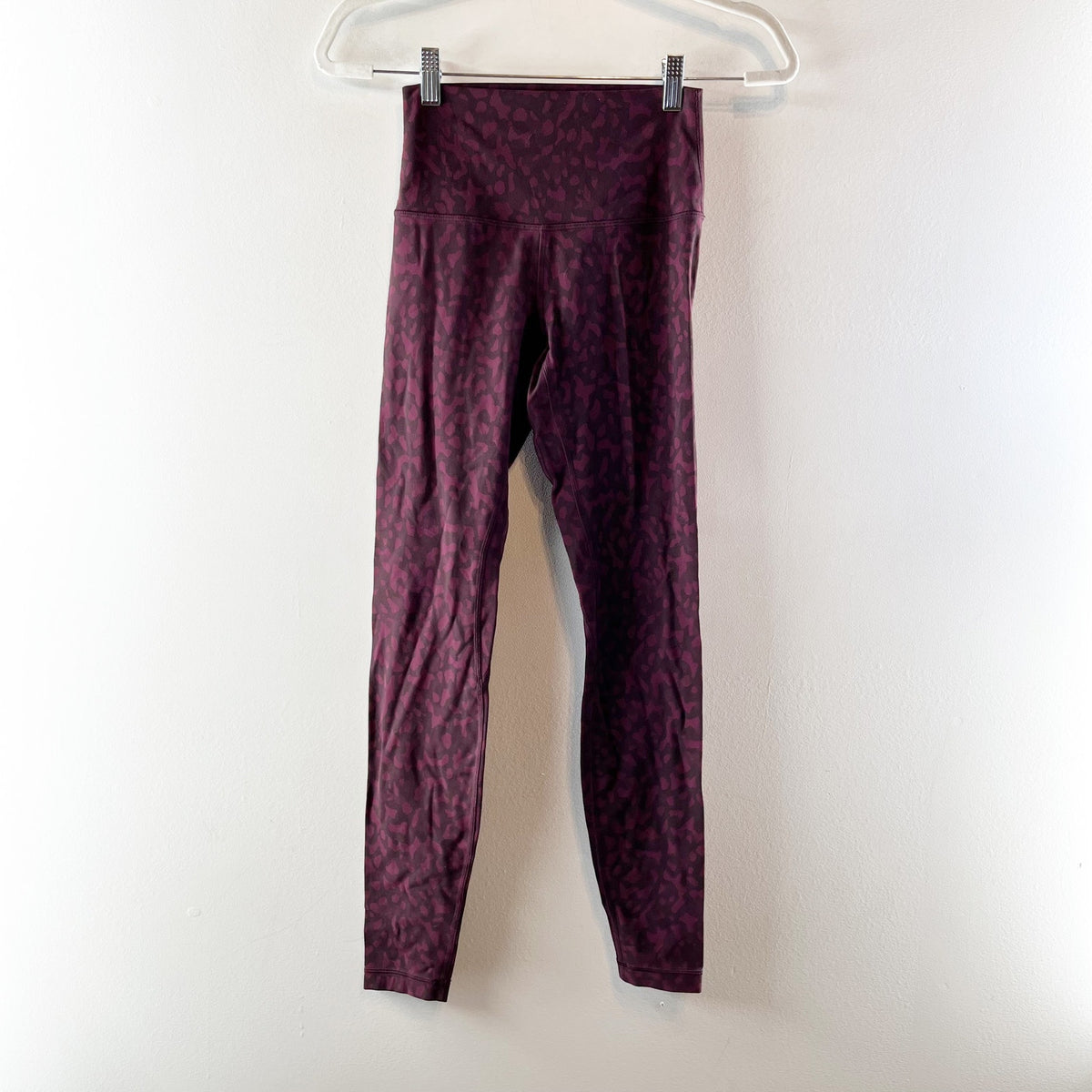 Lululemon Align Yoga Leggings Pant 28" Formation Camo Dark Adobe Multi Maroon 4