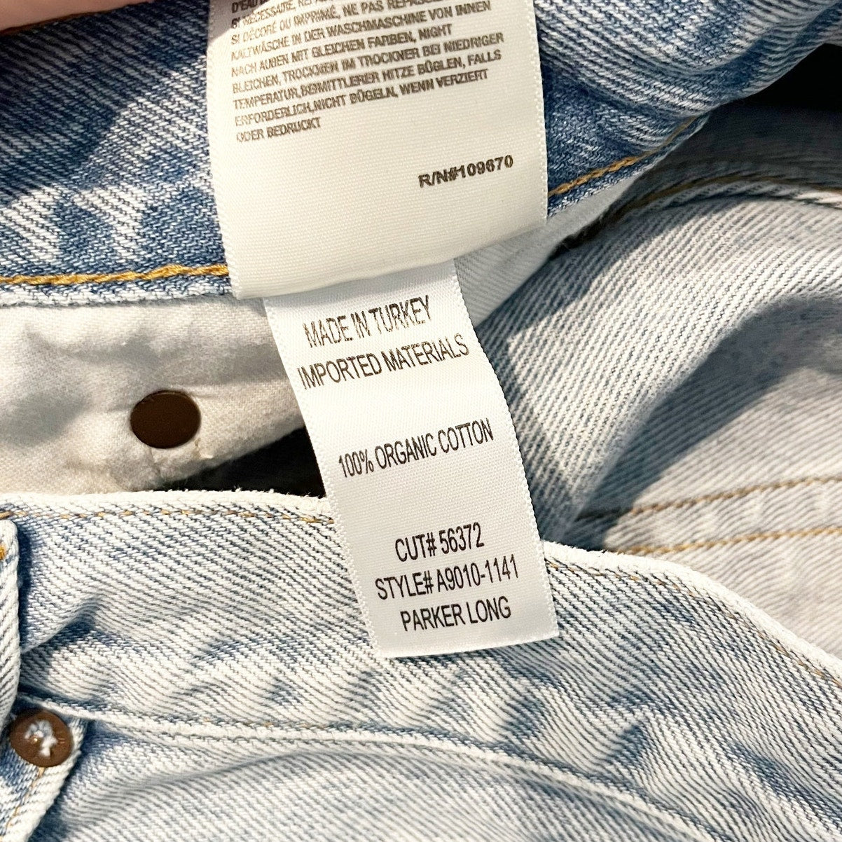 Agolde Parker Mid-Rise Distressed Denim Long Jean Short Parade 27