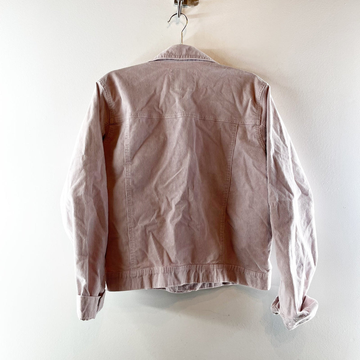 American Eagle Outfitters Long Sleeve Corduroy Jacket Light Pink Large
