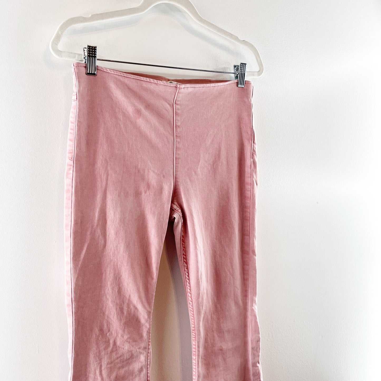 Free People Penny Pull On Stretch Flare Bellbottom Pants Rose Pink 29 / 8