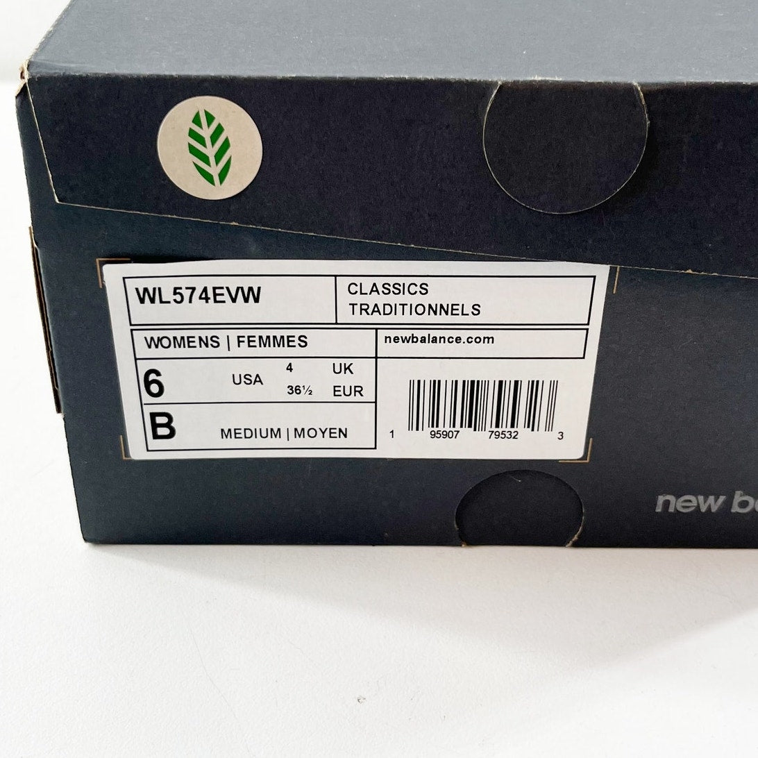 New Balance 574 Classic Sneakers Gray Cream White 6