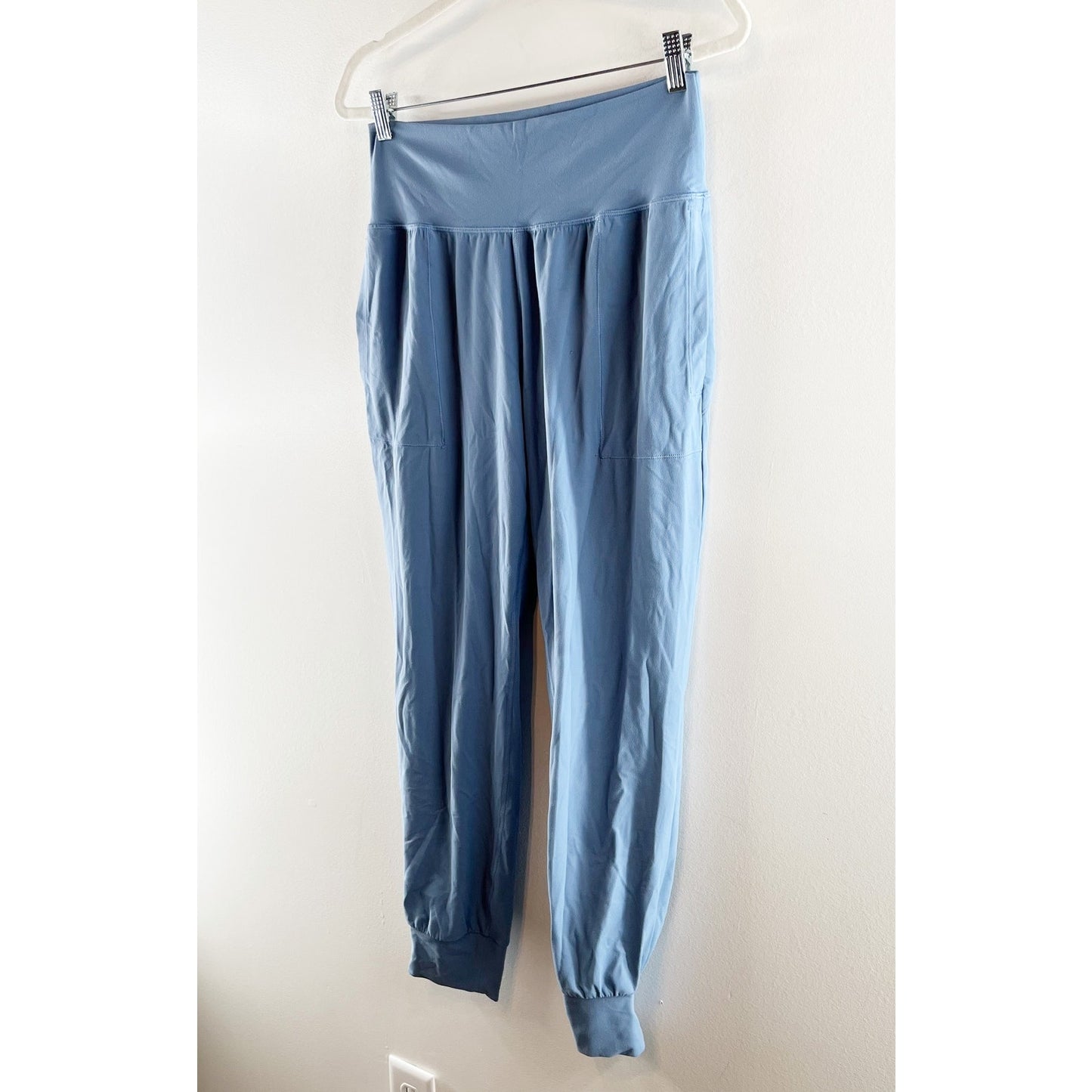 Athleta Salutation Pull On High Waisted Jogger Pants Blue Star Medium