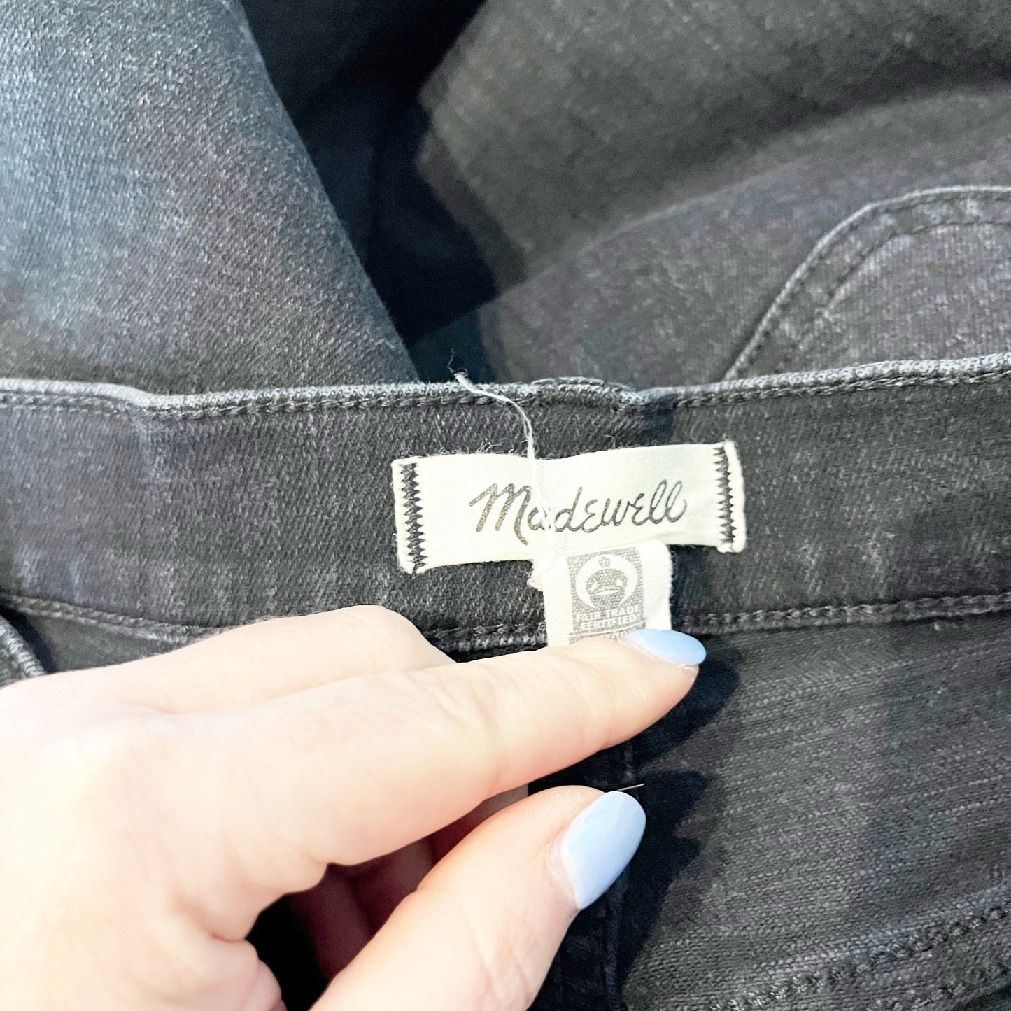 Madewell The Perfect Vintage High Rise Wide Leg Jeans Black 27