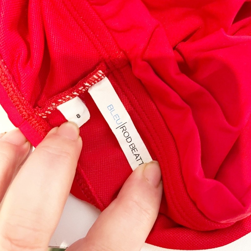 Bleu Rod Beattie Underwire Bikini Top High Waisted Bikini Swimsuit Set Red 8
