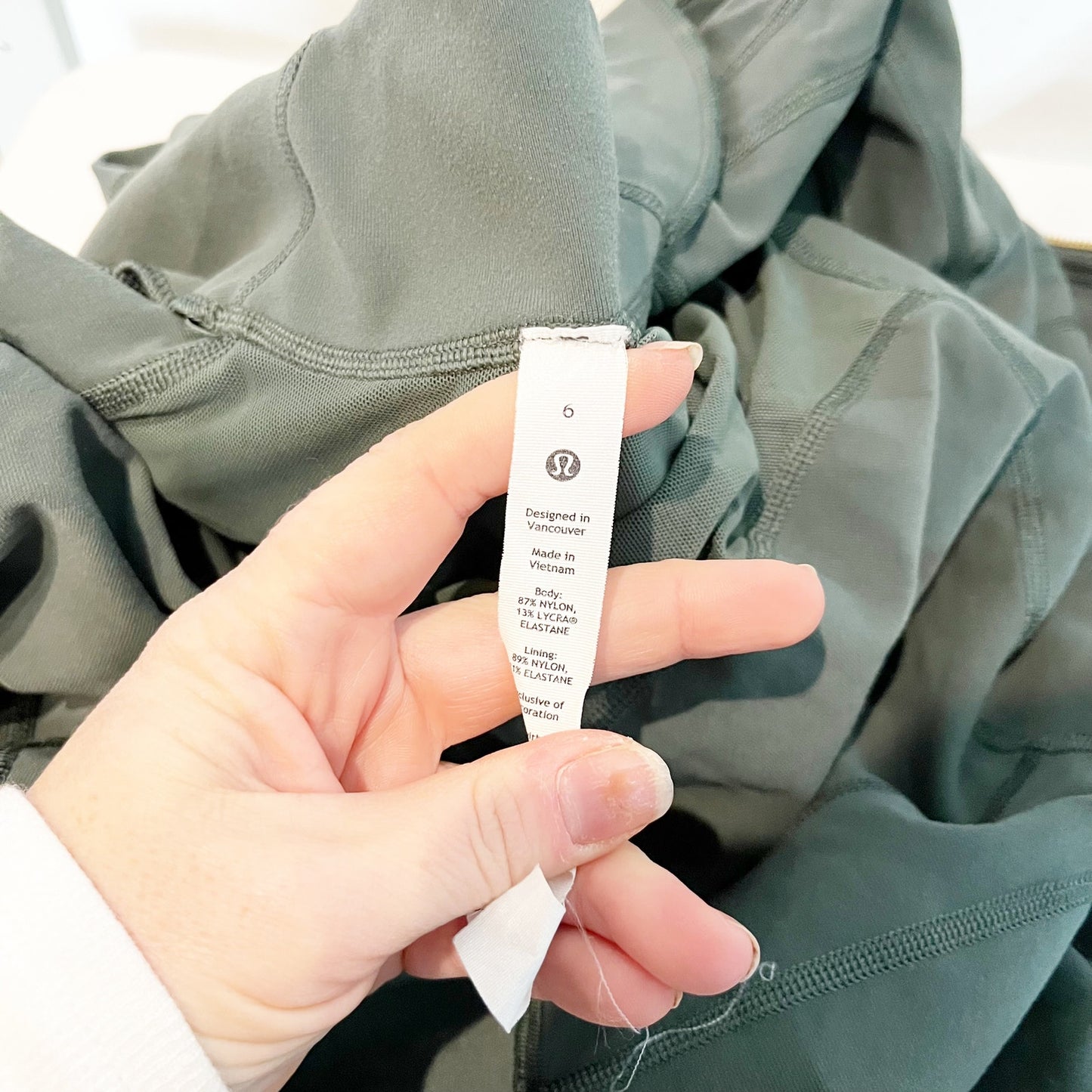 Lululemon Define Full Zip Jacket Luon Dark Forest Green Gold 6