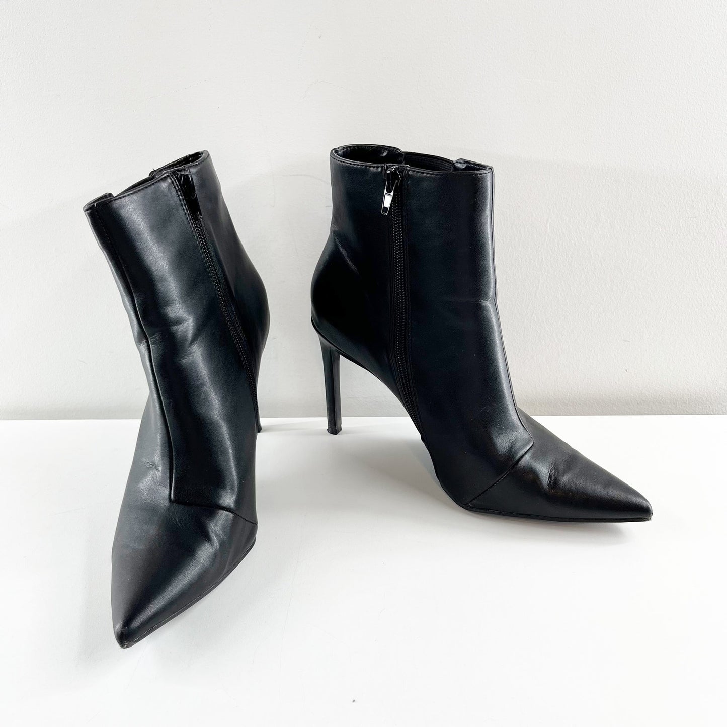 INC Katalina Pointed Toe Stiletto High Heel Boots Booties Black 9.5