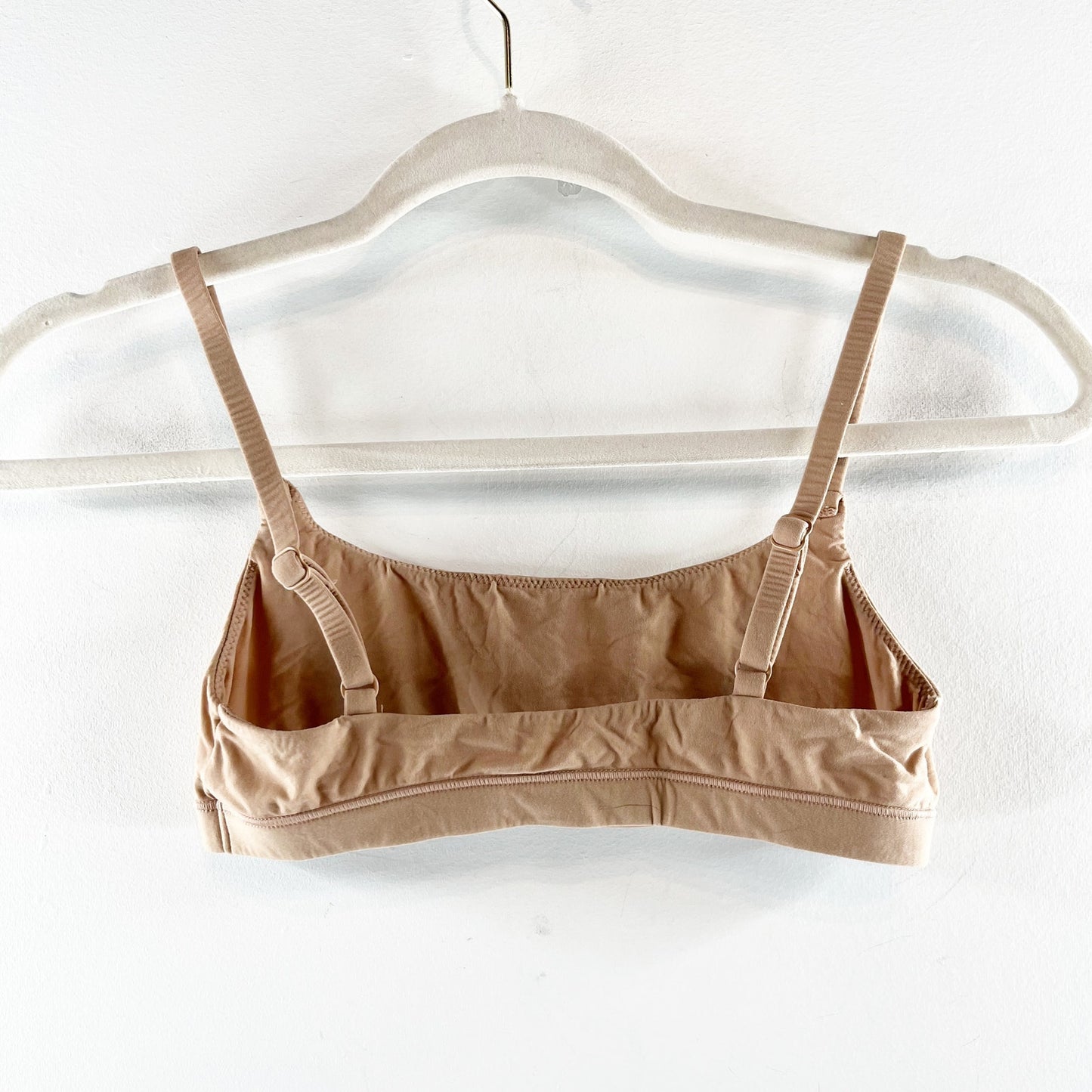 SKIMS Fits Everybody Scoop Bra Bralette Nude Tan Small