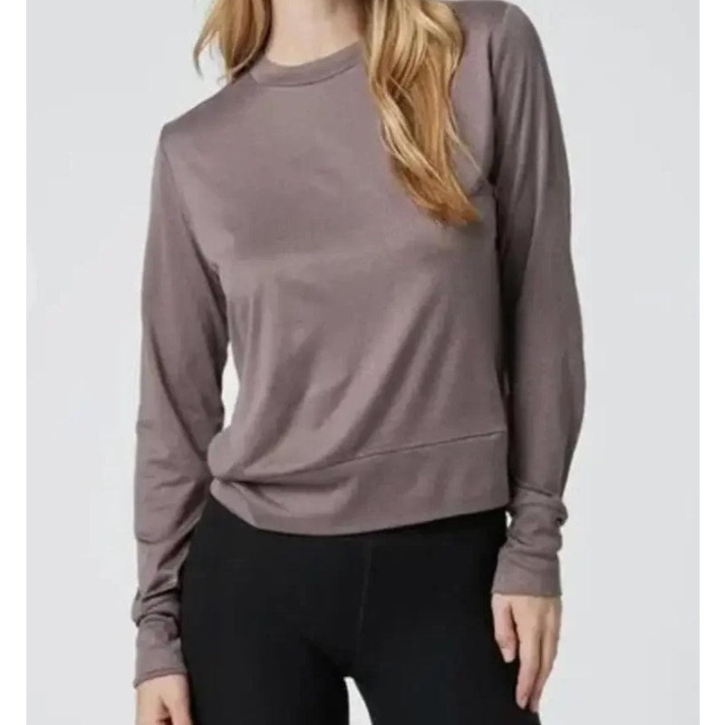 Vuori Daydream Crew Long Sleeve Pullover Sweatshirt Top Shirt Hazel Heather M