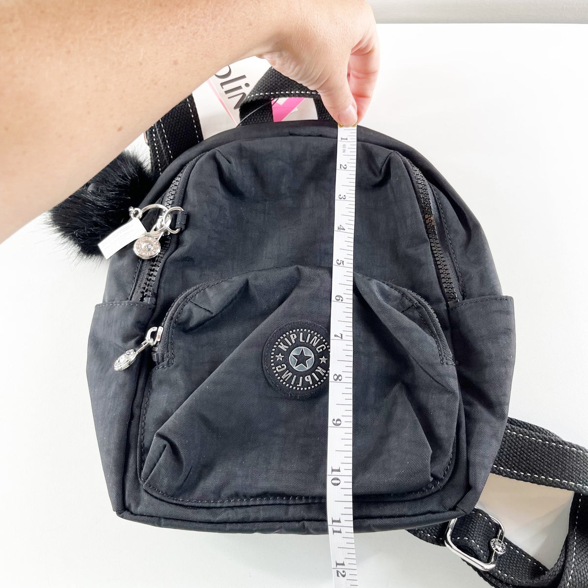 Kipling Zinna Mini Nylon Backpack Black