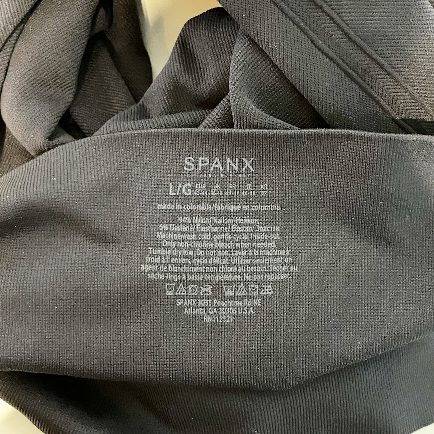 Spanx Look At Me Now High Rise Seamless Leggings Very Black Large