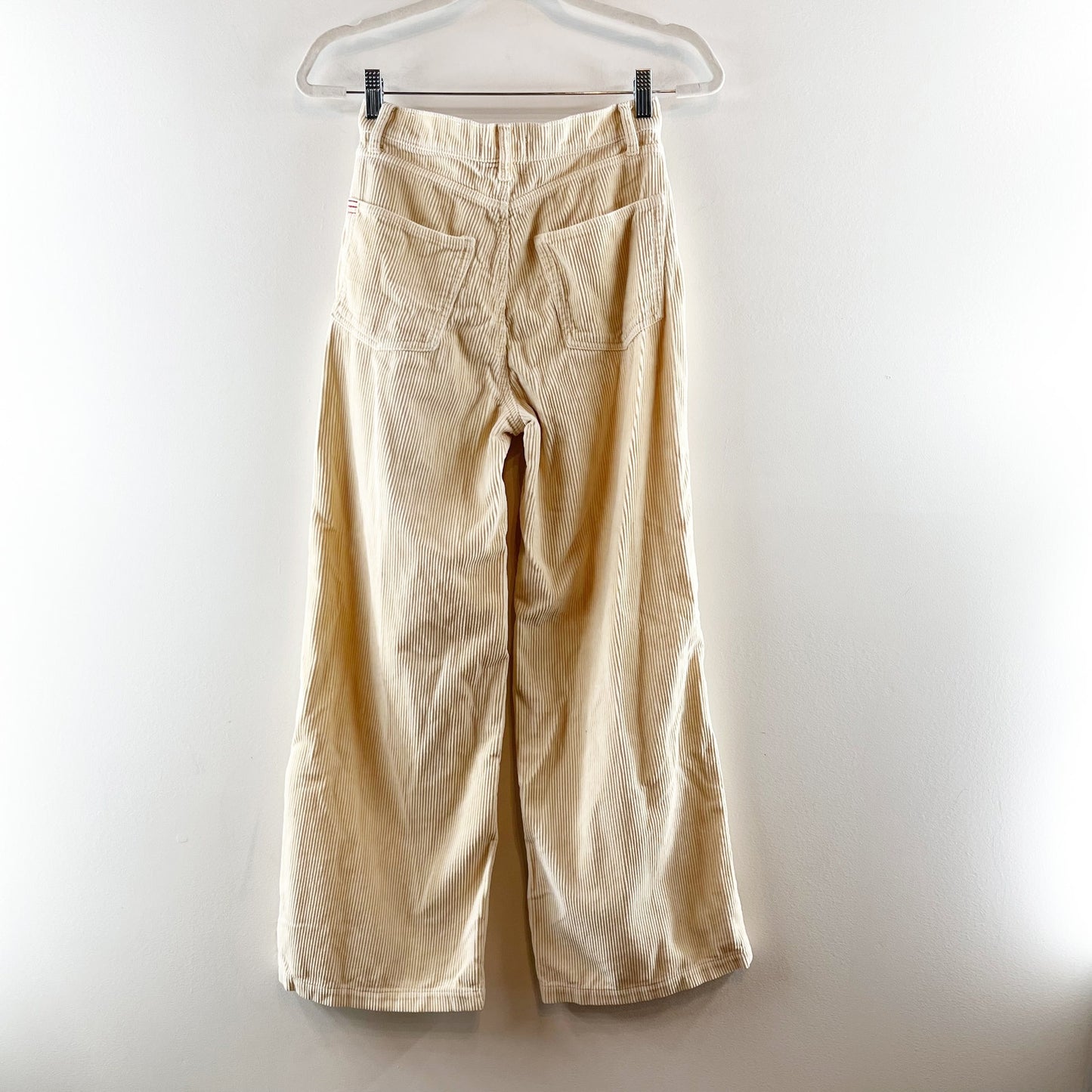 BDG High & Wide Corduroy Cotton Wide Leg Pants Cream 25 / 0