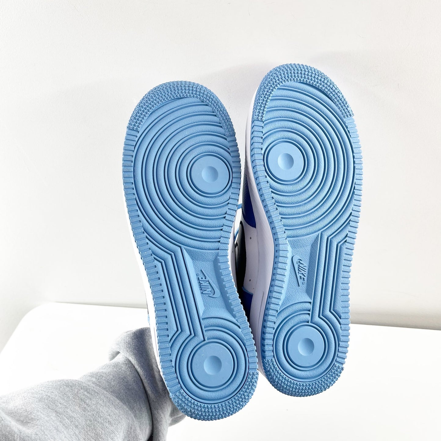 Nike Air Force 1 Low By You Lace Up Dunks Sneakers Blue White Black 9.5