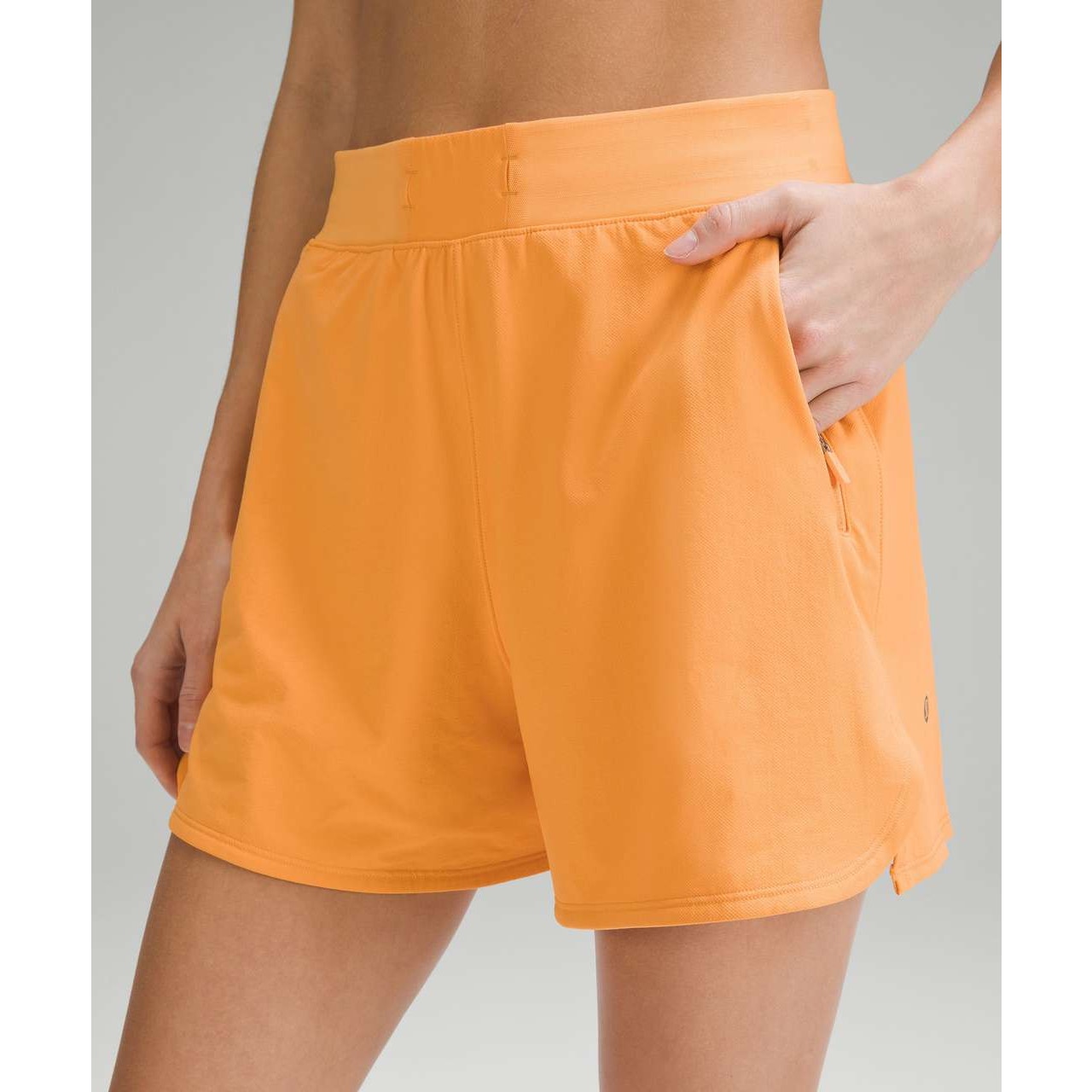 Lululemon License to Train High-Rise Short 4" Mango Dream Orange 10
