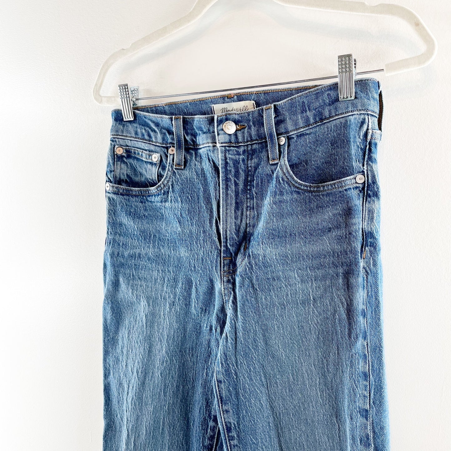 Madewell The Perfect Vintage Jean High Rise Tapered Drayton Wash Blue 27 / 4