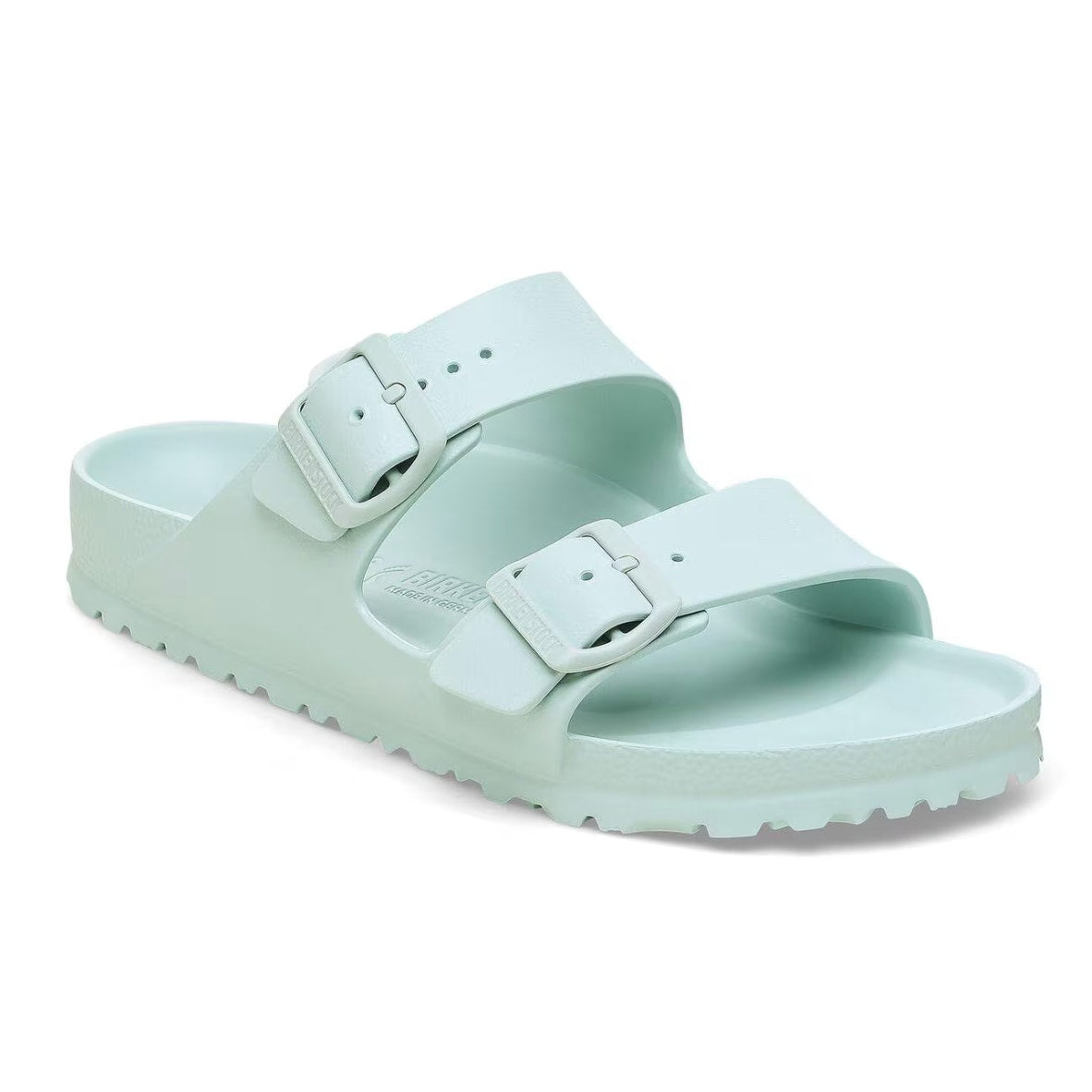 Birkenstock Essentials Arizona EVA Double Buckle Slide Sandals Surf Green 39