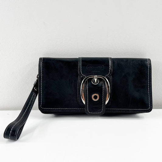 Coach Vintage Bleeker Wristlet Wallet Black