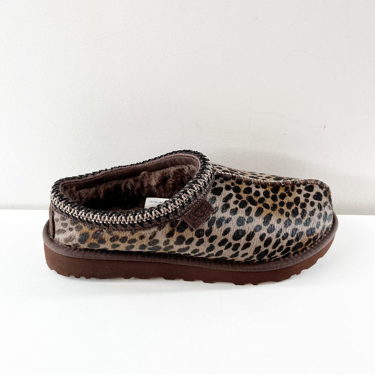 UGG Tasman Caspian Suede UGGplush Comfort Slipper Burnt Cedar Brown 9
