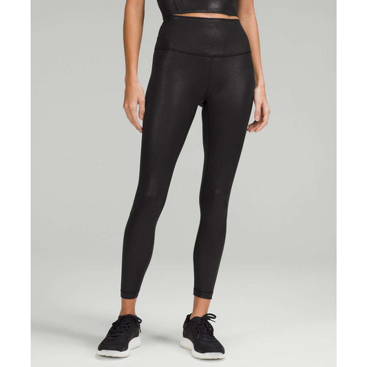 Lululemon Wunder Train High-Rise Tight Legging 25" Foil Radiate Foil Black 6