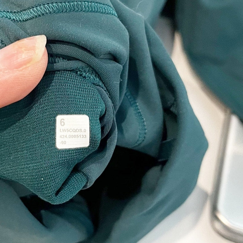 Lululemon Wunder Train High-Rise Tight Leggings  25" Storm Teal Green 6