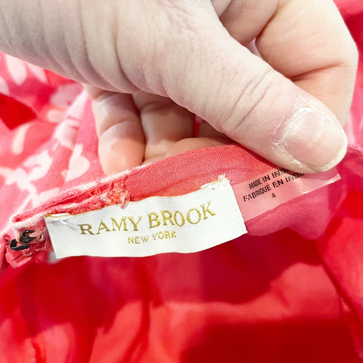 Ramy Brook Halter Floral Cutout Slit Midi Dress Pink 4