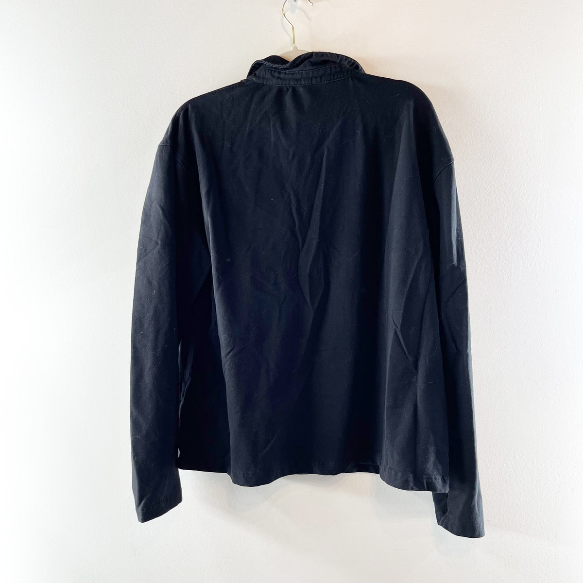 Pomander Place Tuckernuck Long Sleeve Polo Shirt Black XL