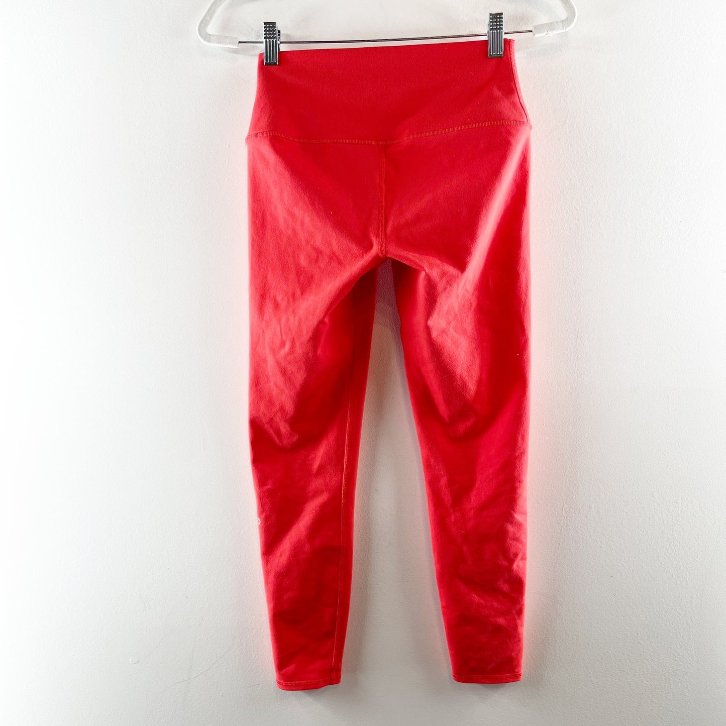 Alo High Rise Airbrush Compression Leggings Red Orange Small