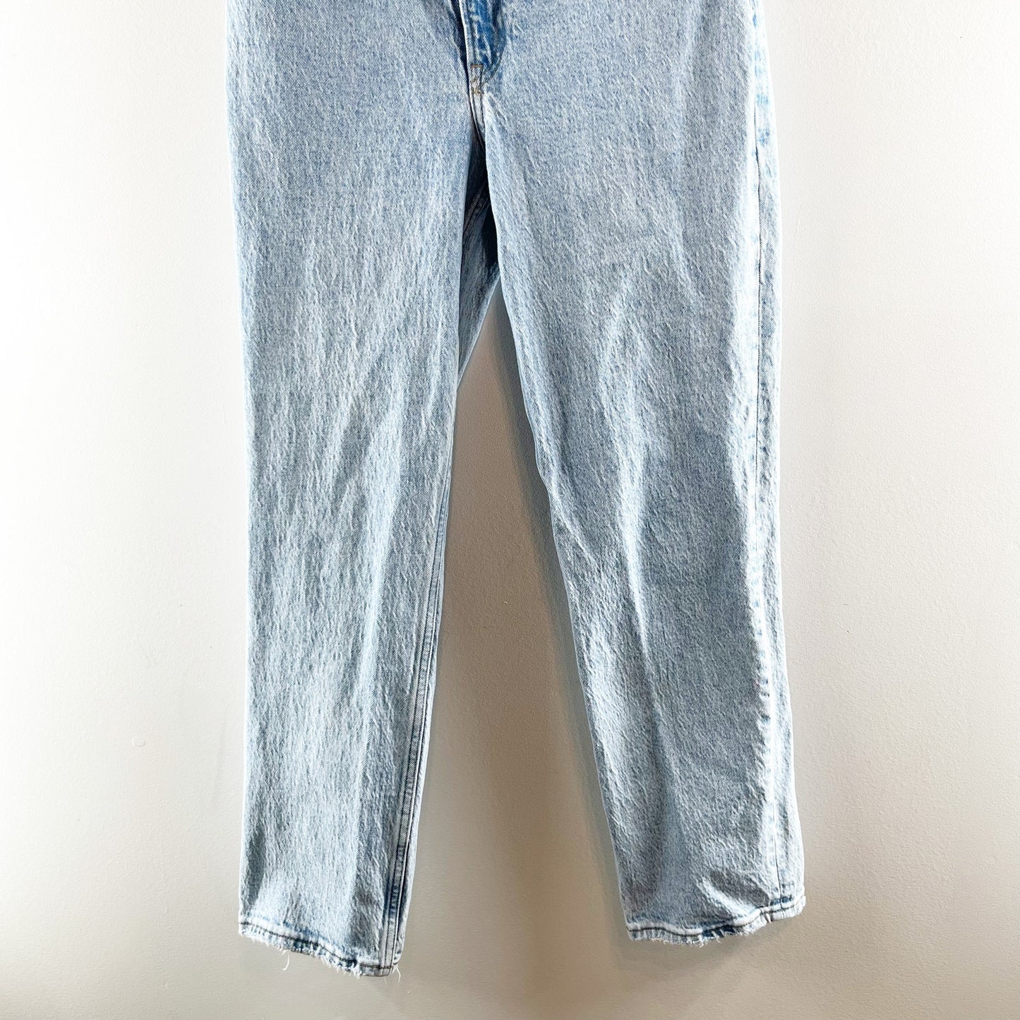 Abercrombie '90s Straight Ultra High Rise Crossover Waist Jeans Blue 4 P