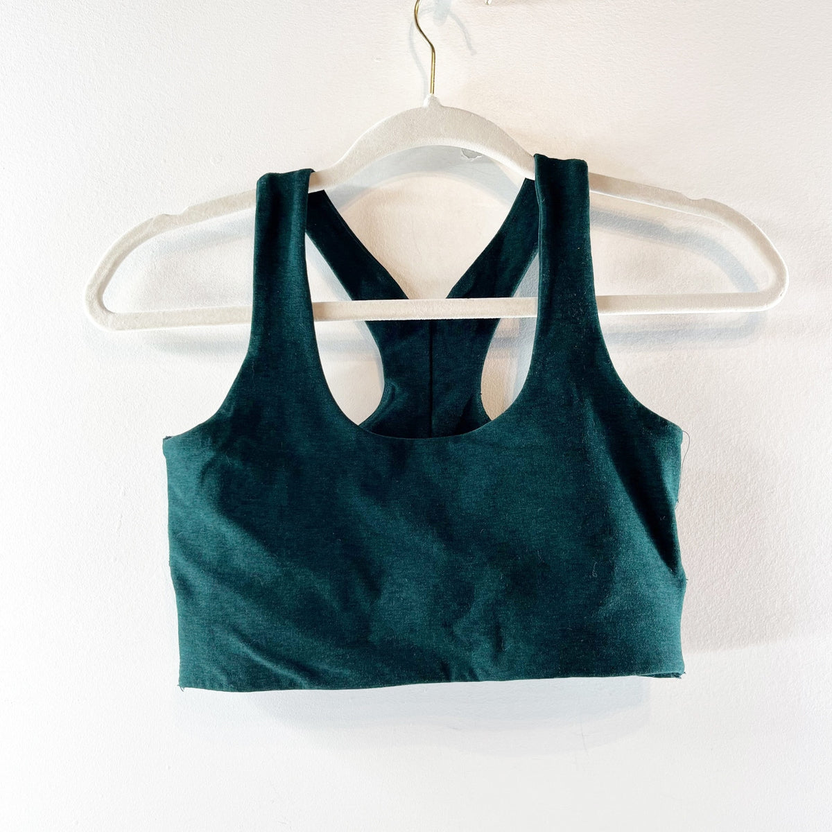 Beyond Yoga Spacedye Simplicity Long Line Bra Dark Spruce Green Heather Small